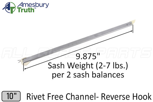 Window Sash Balance (Spring) (Reverse Hook) (lbs 2-7) (Length 10")