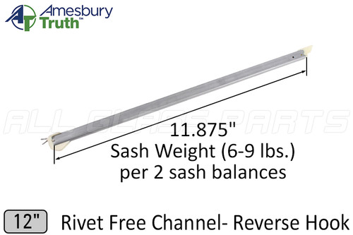 Window Sash Balance (Spring) (Reverse Hook) (lbs 6-9) (Length 12")