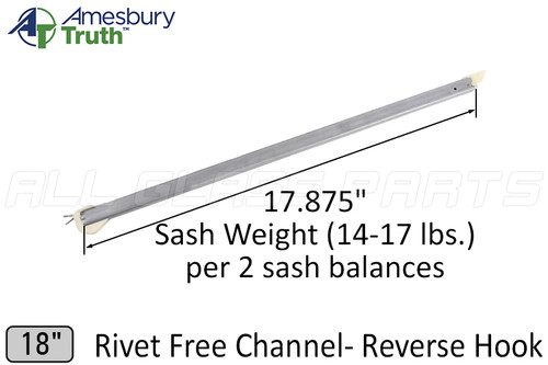 Window Sash Balances (Spring) (Reverse Hook) (lbs 14-17) (Length 18")