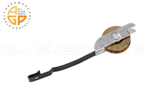 Sliding Screen Door Roller (1'' Dia. Roller) (1/4'' Roller Width) (3-5/8'' Length) (Metal Wheel)