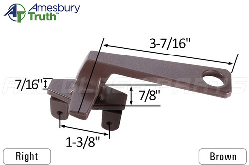 Cam Handle (Pole Operated) (Truth Hardware 25.41) (Right) (Brown)