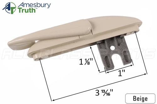 Tie Bar Lock (Short Fork) (Beige) (Truth Hardware)