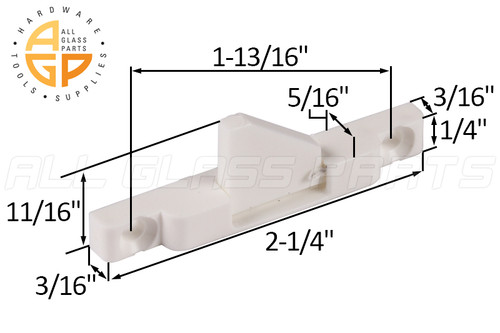 Night Latch (White) (2-1/4" Length)