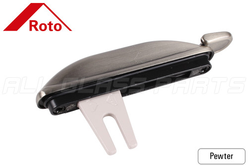 Roto Multi-Point Lock Handle (1-1/2" Long Fork) (Pewter)