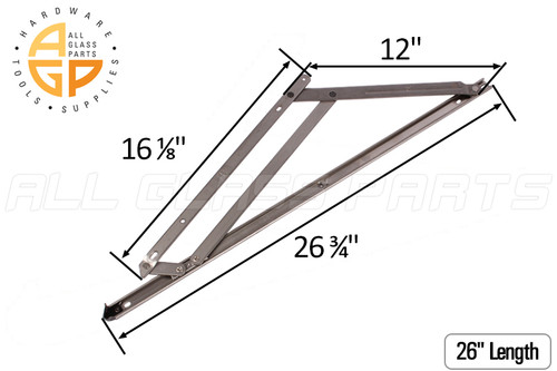 Heavy Duty Storm Hinges (26 inches length)