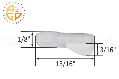 Screen Clip Flush Plastic (White)