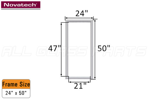 NovaPVC Doorglass Frame Insert 24