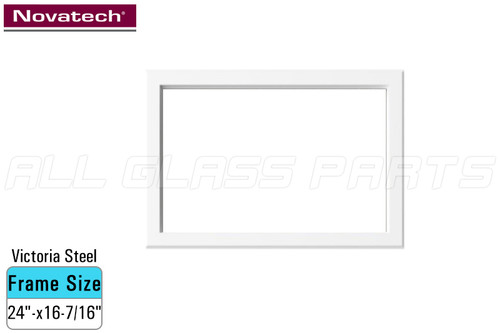 Contemporary Doorglass Frame Insert (24" x 16-7/16") (Victoria Steel)