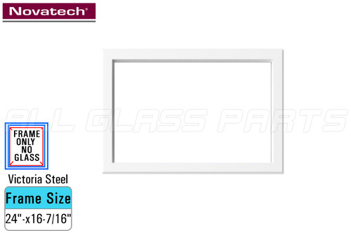 Contemporary Doorglass Frame Insert (24" x 16-7/16") (Victoria Steel)