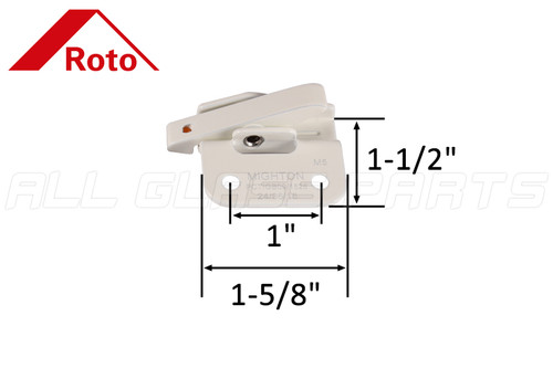 Side Fixed Mount Lock Roto | All Glass Parts
