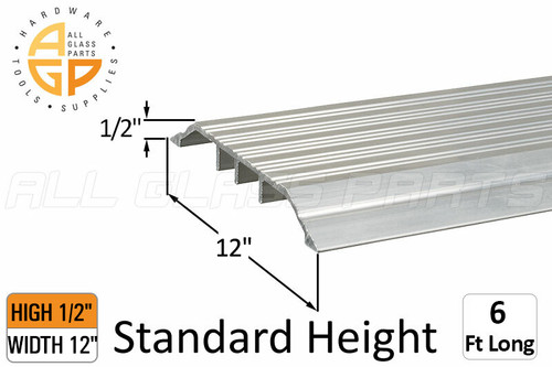 Threshold (Standard Profile) (1/2" High) (12" Width) (6' Length) Threshold (Standard Profile) (1/2" High) (12" Width) (6' Length)
