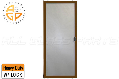 Do-It-Yourself Sliding Screen Door Kit (Heavy Duty w/ Lock) (46-5/8 to 49-3/8 x 90") (Brown) Do-It-Yourself Sliding Screen Door Kit (Heavy Duty w/ Lock) (46-5/8 to 49-3/8 x 90") (Brown)