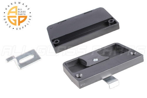 Locking Screen Door Pull (3-1/2" Length) (2-1/16" Width) (Black)