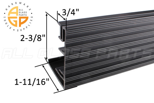 Vinyl Top For Inswing Threshold (Black) (35-7/8")