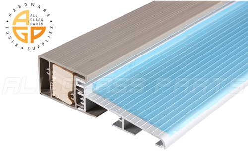 Sill System Outswing Clear Anodized-Tan Vinyl-Wood (72" Length) 2x4 