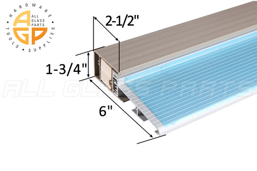 Sill System Outswing Clear Anodized-Tan Vinyl-Wood (72" Length) 2x4 