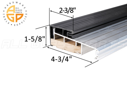 Sill System Outswing Clear PVC Black Cap (72" Length)