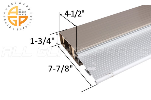 Sill System Outswing Clear Anodized-Tan Vinyl-Wood (72" Length) 2x6 Sill System Outswing Clear Anodized-Tan Vinyl-Wood (72" Length) 2x6