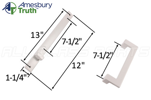 PD Trim Set Contemporary Active Handle Set (Keyed) (White) (40.70) PD Trim Set Contemporary Active Handle Set (Keyed) (White) (40.70)