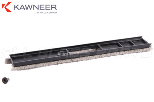 Faceplate For Latch Locks w / pile (Black) Faceplate For Latch Locks w / pile (Black)