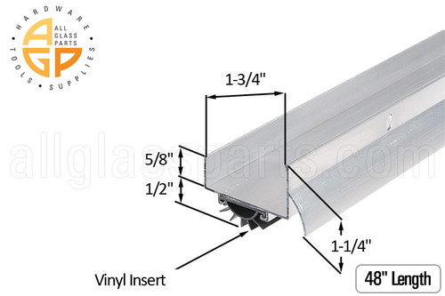 Door Shoe (1 3/4" Width) (1 1/4" Height) (Length 48")