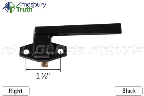 Cam Handle (Concealed Pawl) (Amesbury Truth Hardware 'Trimline') (Black) (Right)
