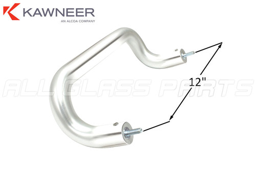 Pull 'D' Handle (Kawneer) (12") (Polished Chrome)