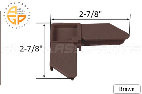 Window Screen Corner (Brown) for #3-SB-1716-B