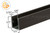 U-Channel (1/2" x 1/2") (Medium Bronze Anodized)