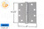 Ball Bearing Mortise Butt Hinge (Satin Nickel) (4-1/2 x 4'') (Non-Removable)