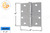 Ball Bearing Mortise Butt Hinge (Satin Nickel) (4 x 4'')