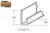 J-Bar Bottom (Mirror Mounting Channel) (Bright Chrome)