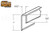 J-Bar Top (Mirror Mounting Channel) (Satin Aluminum)