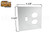 Double Mirror Plates (Single plug (2) - Toggle (1))