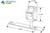 Sliding Glass Door Lock w Keeper (Truth Hardware) (White)