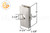 Lock Reinforcer for 1-3/8" Door (Reinforcement Kit) (Silver)