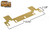 Out-Swing Adjustable Strike Plate (Satin Brass)