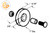Sliding Screen Door Wheel (1'' Diameter) (5/16'' Width) (3/8'' Internal Diameter)