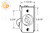 Sliding Screen Door Latch (3-5/16'' Length) (1-13/16'' Width)