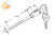 Sliding Glass Door Cylinder Lock (Pin 3-3/16'')