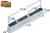 Sliding Glass Door Strike (3-1/2'' Length) (Zinc Finish)
