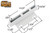 Sliding Glass Door Strike (3-1/2'' Length) (with flange)