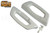 Sliding Glass Door Handle (4" Hole Spacing) (White) (Full Handle)