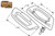 Sliding Glass Door Handle (4" Hole Spacing) (White) (Full Handle)