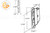 Mortise Lock w Strike (45-degree Keyway)