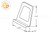 Window Screen Pull (White) (1-1/4'' Length)