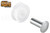 Sliding Window Wheel c/w Axle (5/8" Diameter)