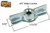 Double Storm Window Turn Button (Zinc Plated)