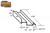 Sliding Window Fixed Panel Holder (Grey) (2-3/8'' Length)