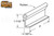 Fixed Panel Holder (Black) (3'' Length) (1-7/16'' Height)